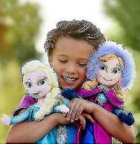 Boneca HMWY-Frozen Princess Anna Elsa Snow Queen Recheada 50cm Boneca HMWY-Frozen Princess Anna Elsa Snow Queen Recheada 50cm