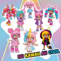 Boneca Infantil Animakii SORTIDA Estilo Anime Kawaii Com 11 Peças Trocáveis para Criar 32 Looks
