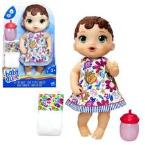 Boneca Infantil Baby Alive Hora Do Xixi Com Acessórios Mamadeirinha E Fraldinha Articulada 29cm Hasbro