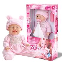 Boneca Infantil Bebe Titi Tipo Reborn Hora Da Naninha C/Chupeta Boneca Infantil Bebe Titi Tipo Reborn Hora Da Naninha C/Chupeta