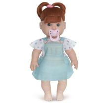 Boneca Infantil Com Chupeta Bebê Cabelo Ruivo Danadinha 34cm Boneca Infantil Com Chupeta Bebê Cabelo Ruivo Danadinha 34cm
