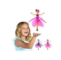 Boneca Infantil Fada Voadora Controle Remoto Voa De Verdade