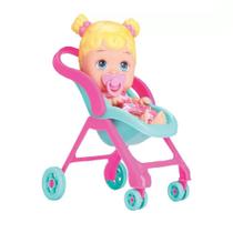 Boneca Infantil Little Dolls Passeio Bebê Conforto Divertoys