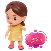 Boneca Infantil Magali Articulada 29cm Vinil Com Cheirinho