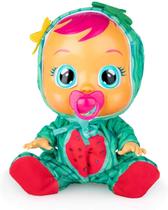 Boneca Infantil Menina Cry Babies Tutti Frutti Chora de Verdade Sons de Bebê Cheirinho de Frutas