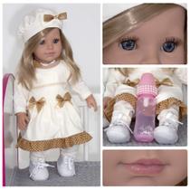 Boneca Infantil Menina Grande Baby Alive Real Princesa Pano