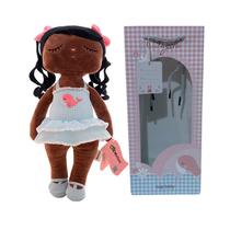 Boneca Infantil Metoo de Pelúcia Angela Poppy c/ Sacola Colecionável com Toque Aveludado