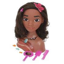 Boneca Infantil Moana Busto C/ 7 Acessórios 2599 Cotiplás