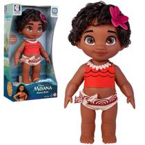 Boneca Infantil Princesa Bebê Moana Baby 36cm Disney Articulada Em Vinil Brinquedos Cotiplás