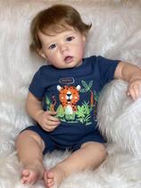 Boneca infantil Reborn Anano Liam Boy 50 cm de vinil de corpo inteiro