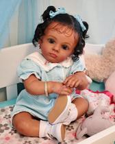 Boneca infantil Reborn Angelbaby, garota afro-americana de 24 polegadas