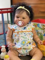 Boneca infantil Reborn KOKOMANDY negra afro-americana Boneca infantil Reborn KOKOMANDY negra afro-americana