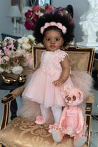 Boneca infantil Reborn RXDOLL 26 polegadas Black Girl Realistic Boneca infantil Reborn RXDOLL 26 polegadas Black Girl Realistic