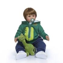 Boneca infantil Reborn TERABITHIA 60cm com roupas e acessórios