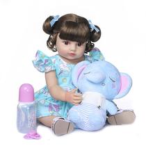 Boneca infantil Reborn Wamdoll Realistic Sweet Face 55 cm de silicone
