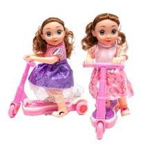 Boneca infantil Super Patinete Bate E Volta Com Som E Luz Lindo Presente - ToyKing