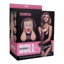 Boneca Inflável Victoria com Seios em Silicone Loira - Lovetoy