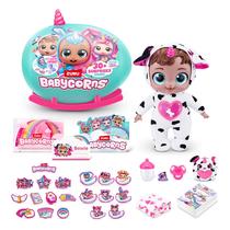 Boneca interativa Babycorns Series 1 grande com luzes e sons