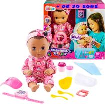 Boneca Interativa Little Mommy Wonderwatch Baby 30 Sons e 10 Acessórios - Mattel HHJ17