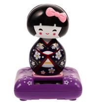 Boneca Japonesa Gueixa Solar Elegância Quimono Oriental