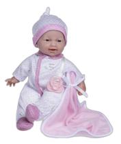 Boneca JC Toys La Baby Caucasian 28 cm, macia, lavável ao corpo