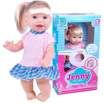 Boneca Jenny Fala Frases, Ensina a Falar Inglês - Super Toys