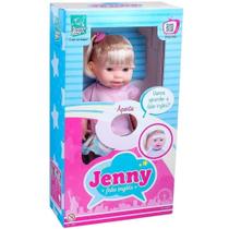 Boneca jenny que fala ingles com cabelo 31cm super toys Boneca jenny que fala ingles com cabelo 31cm super toys
