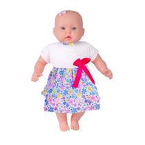 Boneca Jessy Bebê Infantil Em Vinil E Tecido Para Meninas Bebezão 56 Cm - Cotiplás