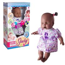 Boneca Judy Sons De Bebê Negra Com Carteirinha De Vacinação