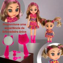 Boneca Juju Mommy Mamãe E Filhinha Com Acessórios Brinquedo Faz de Contas