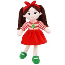 Boneca June Garden Nora 36 cm de pelúcia macia de Natal