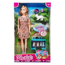 Boneca Kaibibi Cuidando do Seu Pet Cachorrinho Vestido Sortido WG057 - Kaibibi