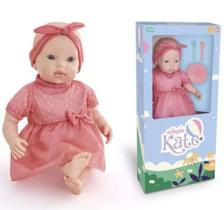 Boneca Kate 42 cm Come Papinha - Bebê Com Acessórios
