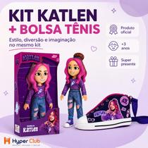 Boneca Katlen Dos Rosa Original + Bolsa Tênis Transversal Katlen dos rosa Boneca Katlen Dos Rosa Original + Bolsa Tênis Transversal Katlen dos rosa