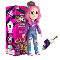 Boneca Katlen Dos Rosa Youtuber Infantil Articulada 26Cm