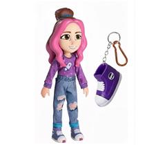 Boneca katlen emilly vick dos rosa 25cm com brinde - baby brink