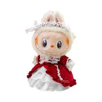 Boneca Labubu De 38cm Com Fantasia Fofa Vestido De Casamento Roupas Decorativas Pequenas Para