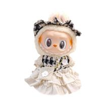 Boneca Labubu De 38cm Com Fantasia Fofa Vestido De Casamento Roupas Decorativas Pequenas Para