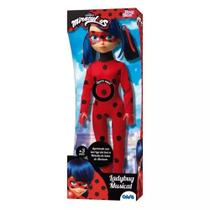 Boneca Ladybug Músical 45cm Miraculous Baby Brink Vermelho
