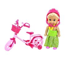 Boneca Le Sofia Mini com Bicicleta Boneca Le Sofia Mini com Bicicleta