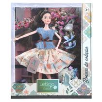 Boneca Leticia Classica - Boneca de Colecao - Azul HONGYAO Boneca Leticia Classica - Boneca de Colecao - Azul HONGYAO