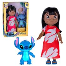 Boneca Lilo 38cm e Stitch 20cm Filme Disney