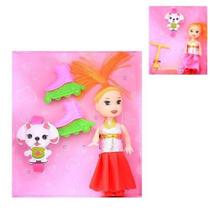 Boneca Little Amy Com Patins Ou Patinete Infantil Art Brink