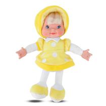 Boneca Little Baby Fashion Amarela 28 cm Antialérgica
