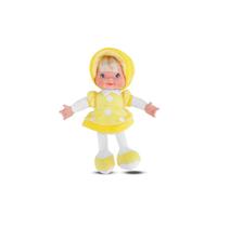 Boneca Little Baby Fashion Amarela 28 cm Clássica Antialérgica