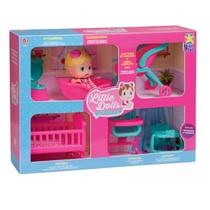 Boneca Little Dolls Casinha Ref 8023 Diver Toys