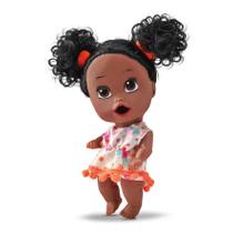 Boneca Little Dolls Come Come Negra Com Cabelo - Divertoys