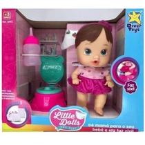 Boneca Little Dolls Faz Xixi Morena - Diver Toys