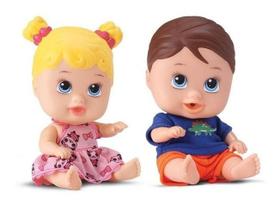 Boneca Little Dolls Gemeos Menina E Menino Alive Divertoys