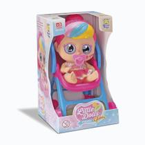 Boneca little dolls glitter - carrinho de passeio - Divertoys Boneca little dolls glitter - carrinho de passeio - Divertoys